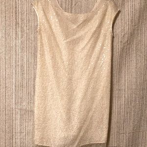 Cynthia Steffe Cream Sequence Dress